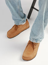 Derby Veterschoenen Utti Uit Leder Birkenstock Bruin men 1031546-vue-porte